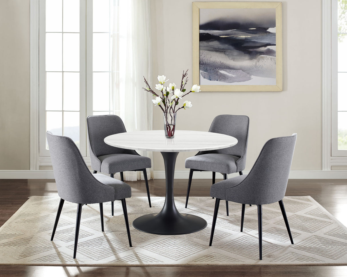 Colfax - Dining Set With White Top Table
