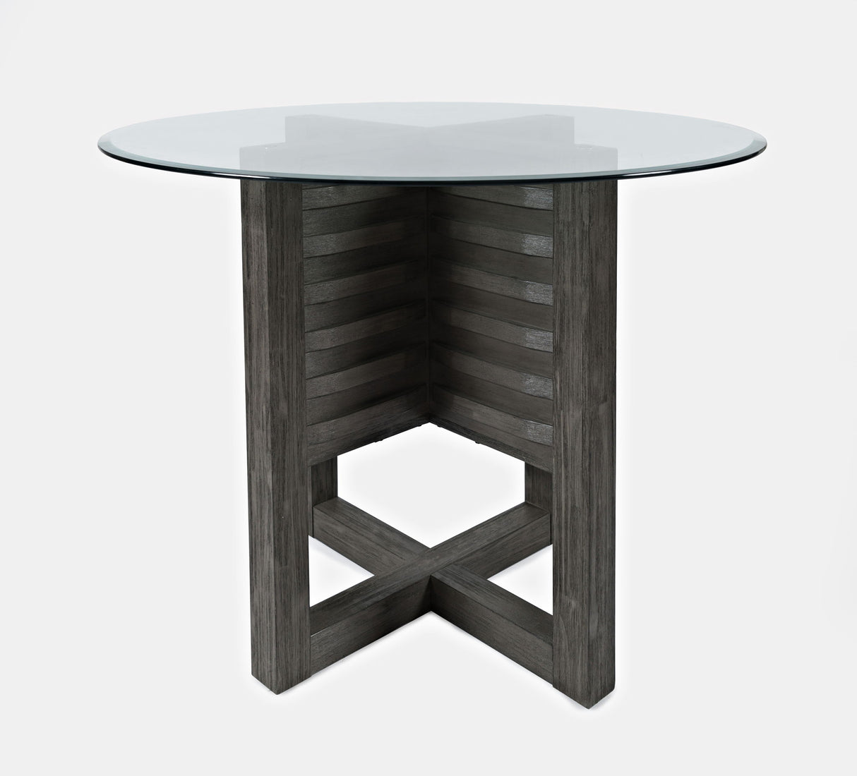 Altamonte - Glass Table - Brushed Gray