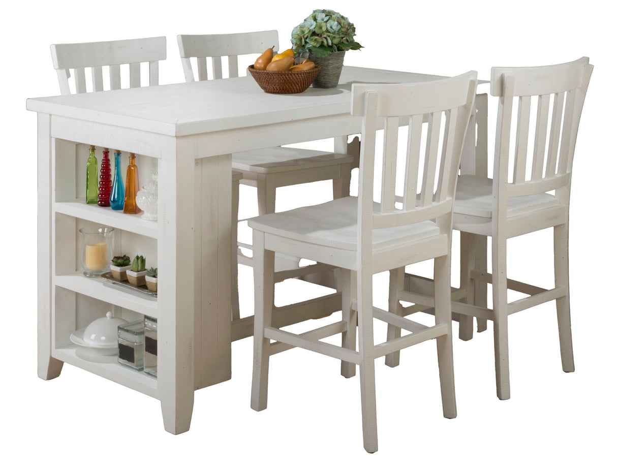 Madaket - 5 Piece Counter Set - Distressed Off-White