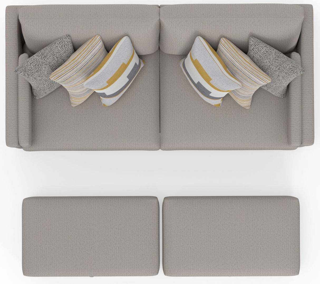Trevor - Extra Deep Oversized Sofa With Included Storage Cocktail Ottoman