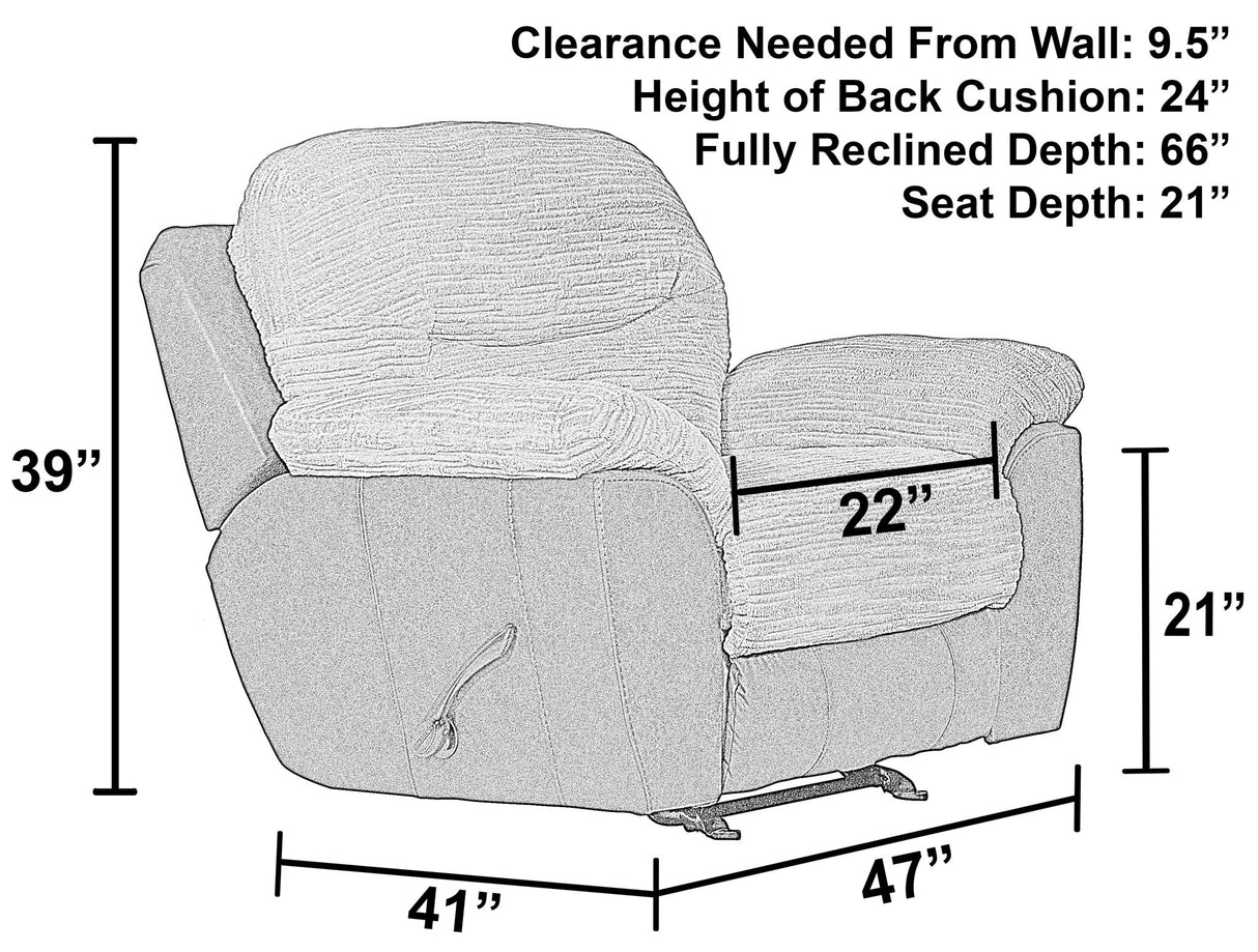 McMahon - Glider Recliner - Bark
