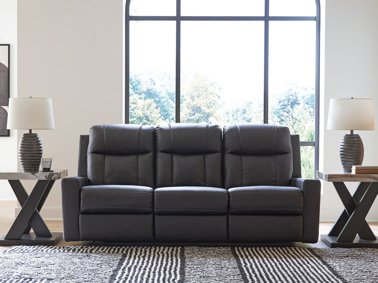Mackmenville - Reclining Sofa - Carbon