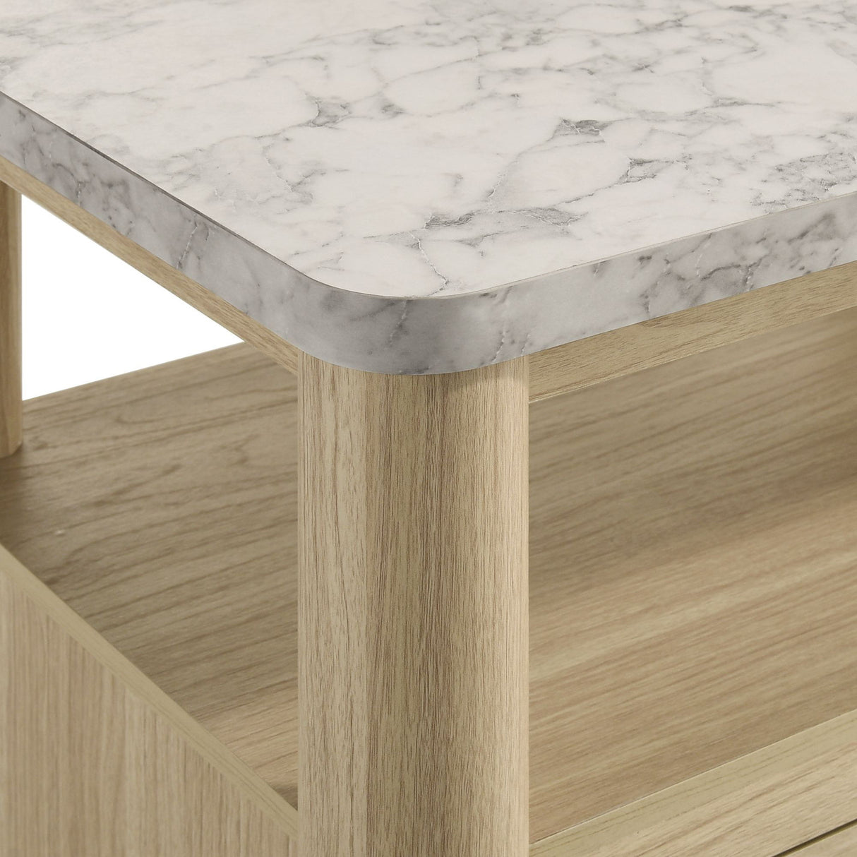 Jonas - Nightstand With USB - Natural