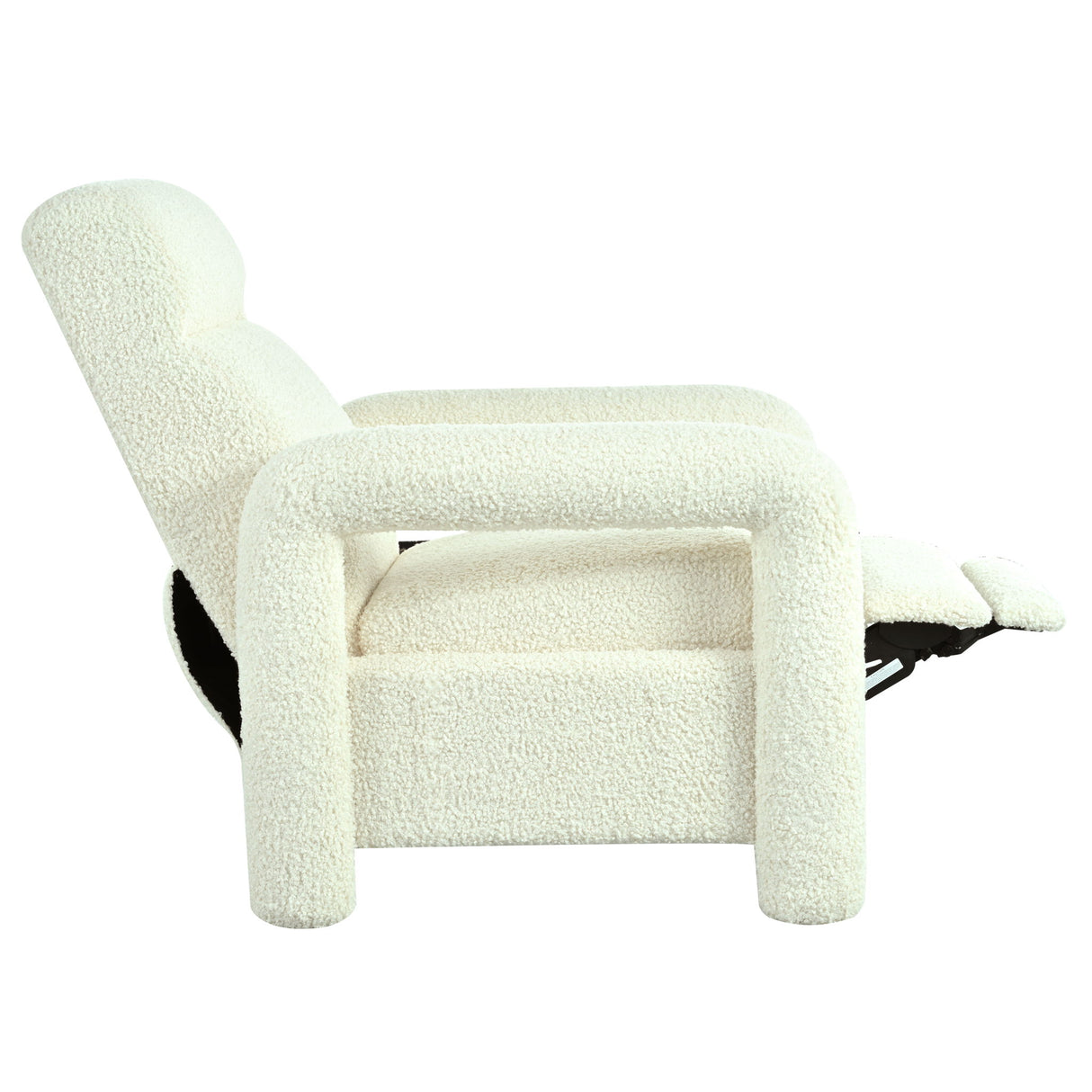 Push Back Recliner Armchair Upholstered Recliner Chair Single Sofa With Adjustable Backrest