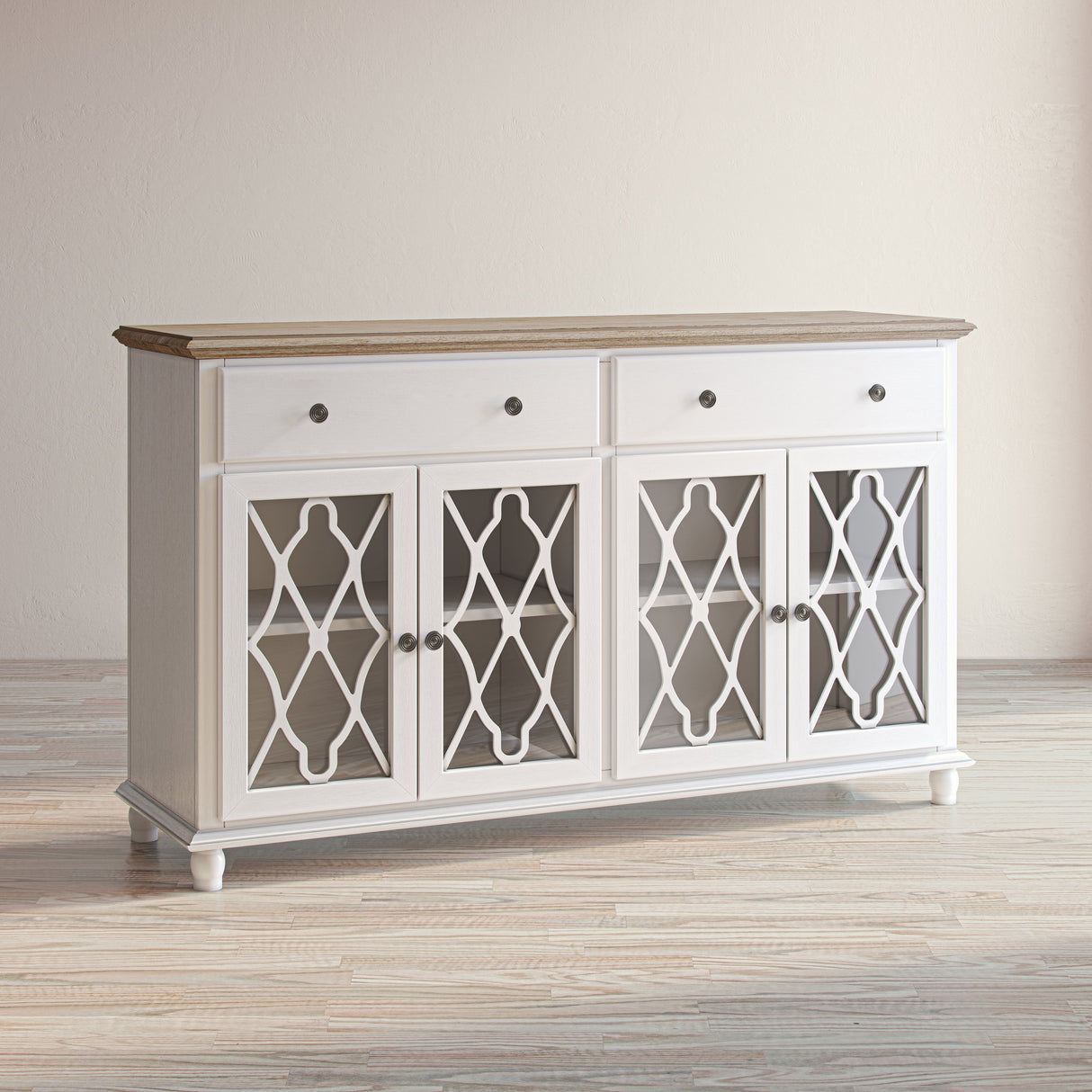Aurora Hills 4 Door Accent Cabinet