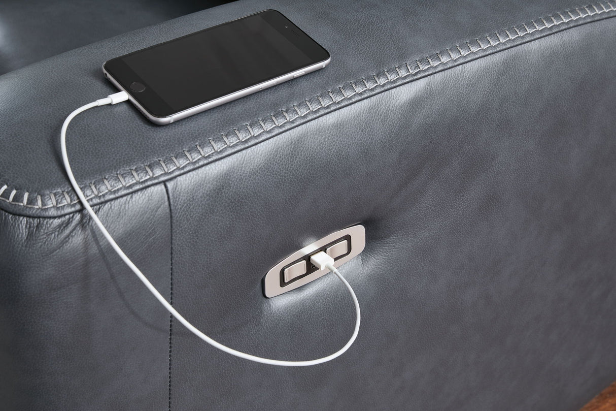 Next Move - Power Reclining Loveseat With Console / Adjustable Headrest