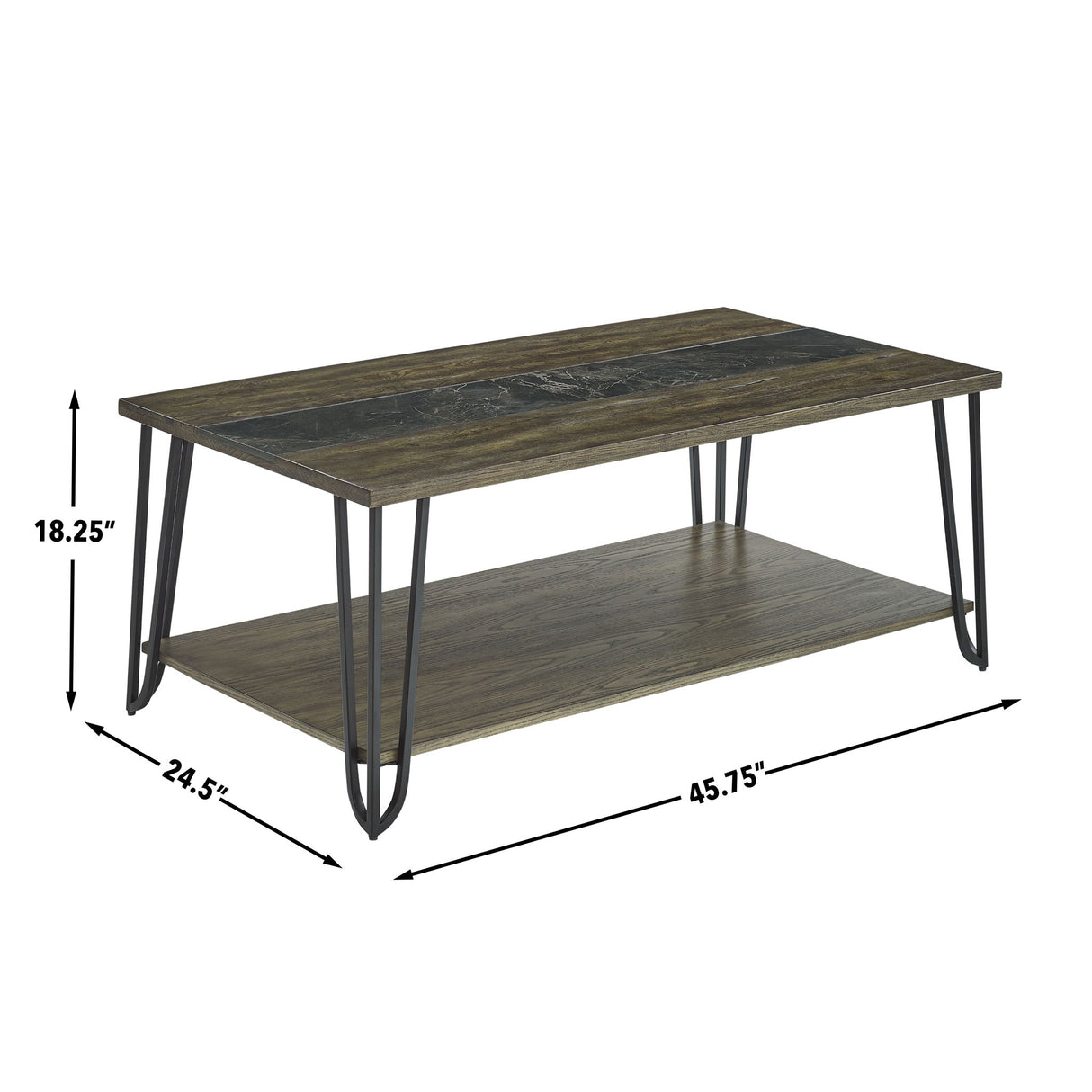 Harper - Table With Sintered Stone Inlay