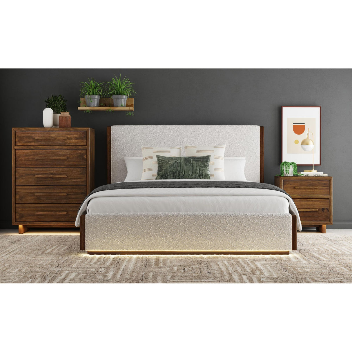 Brisbane - Chest With LED - Brown