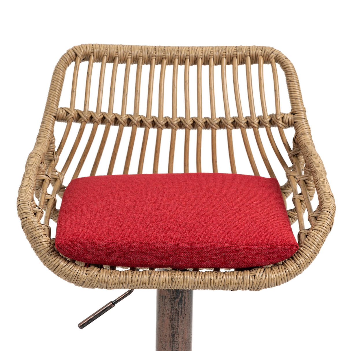 Modern Swivel Bar Stools Adjustable Counter Chairs With Footrest (Set of 2)