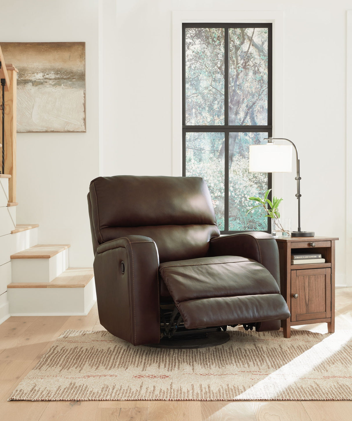 Emberla - Swivel Glider Recliner - Coffee