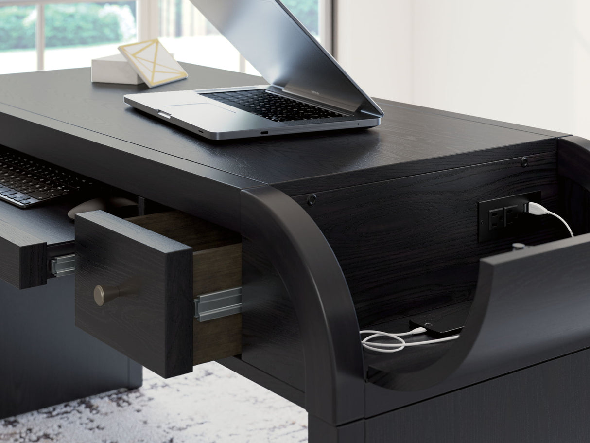 Rowanbeck - Home Office Desk - Black