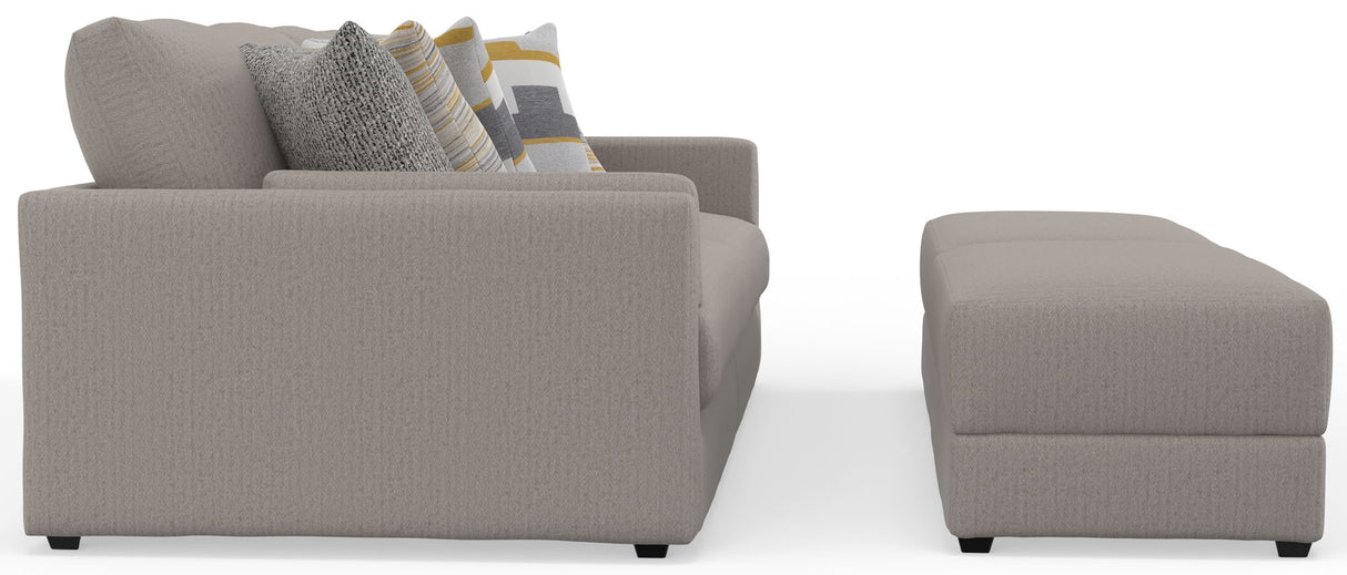 Trevor - Extra Deep Oversized Sofa With Included Storage Cocktail Ottoman