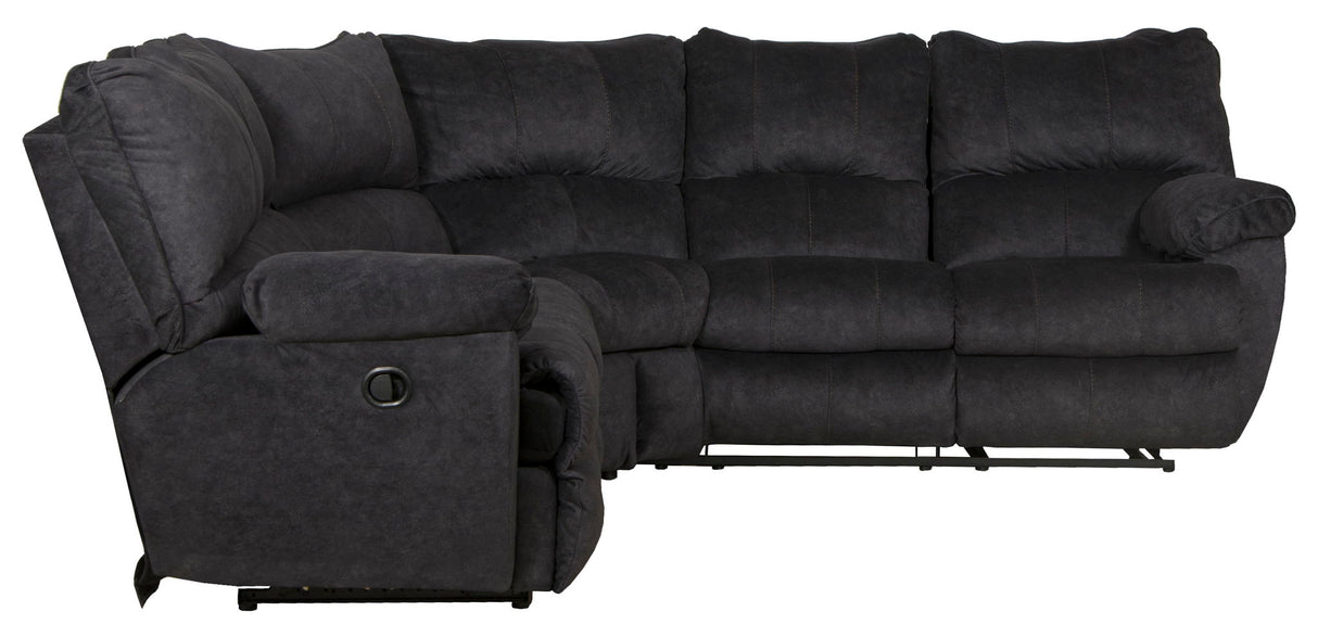 Shane - 2 Piece Reclining Sectional - Smoke
