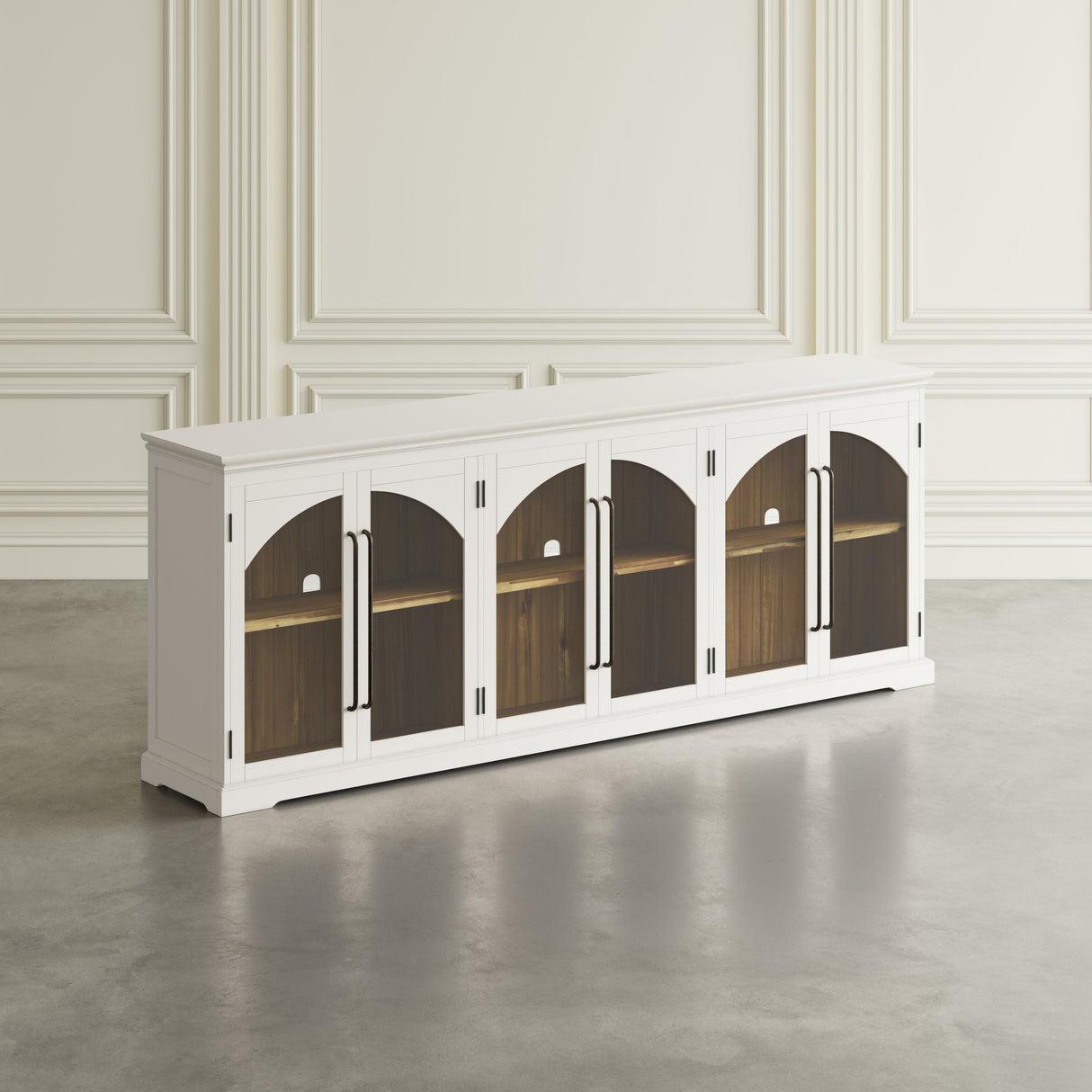 Archdale Gothic Arch 6 Door Accent Cabinet