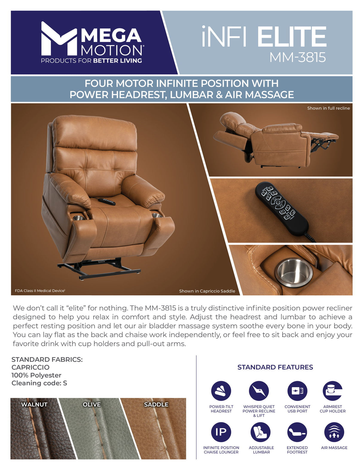 MM-3815 Power Lift Recliner