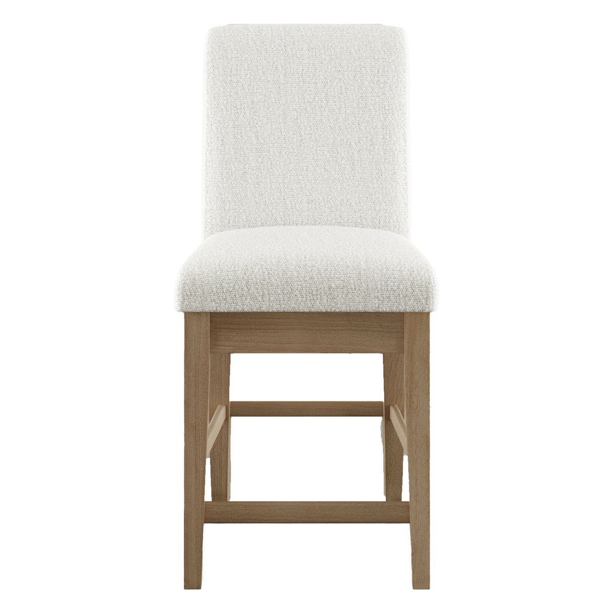 Sequoia - Upholstered Counter Stool (Set of 2) - Natural Brown / White