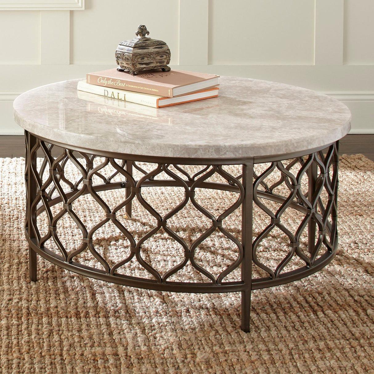 Roland - Marbletop Cocktail Table - White