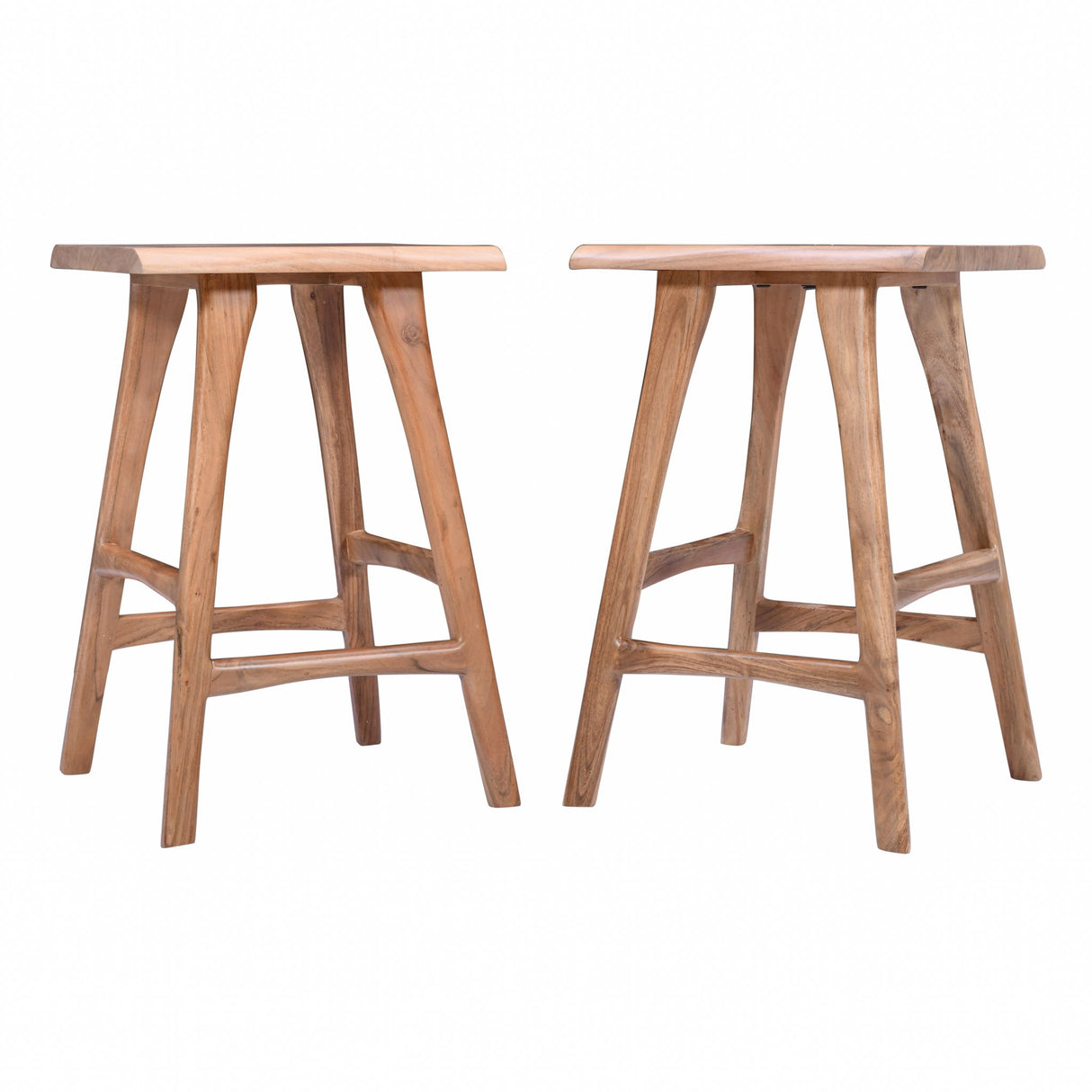 Sedona - Wood Stool (Set of 2) - Golden