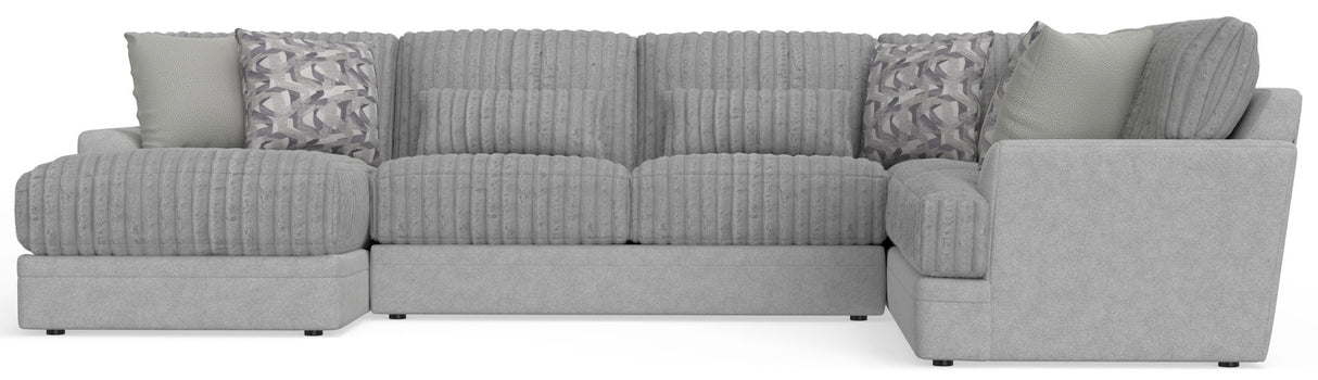 Titan - Sectional With Comfort Coil Seating And Accent Pillows Included