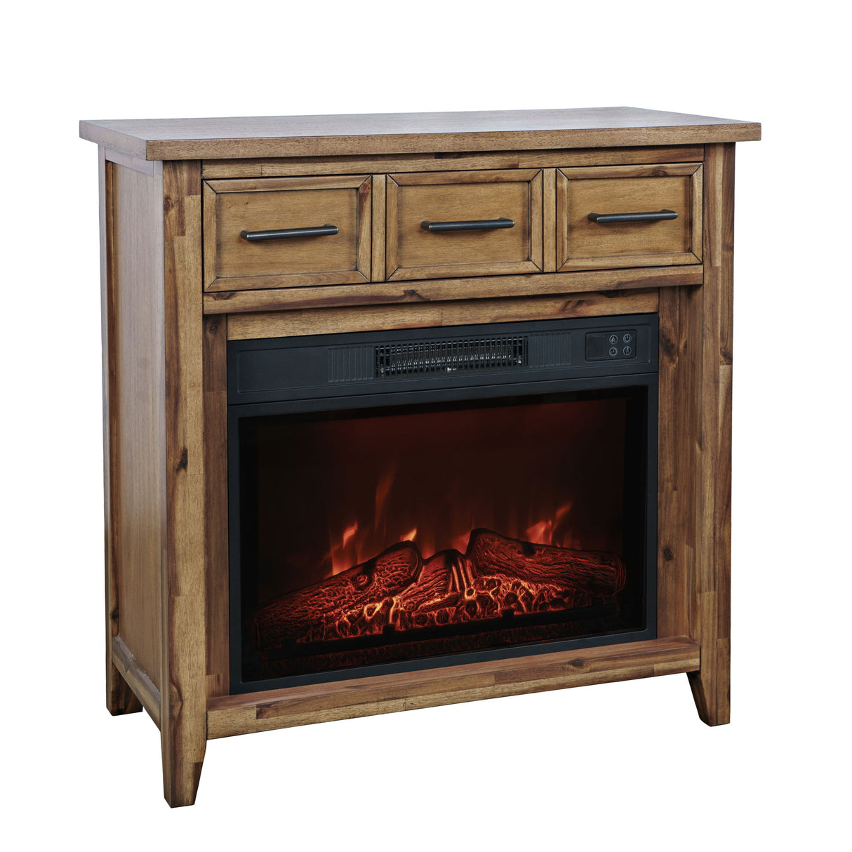 Claremont - 32" Fireplace - Wire Brush Brown