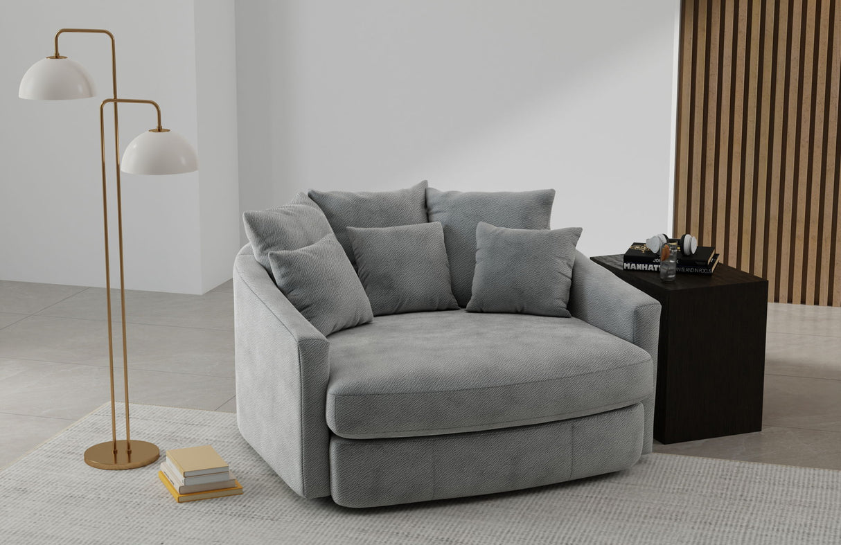 Matty - Round Accent Cuddle Chaise