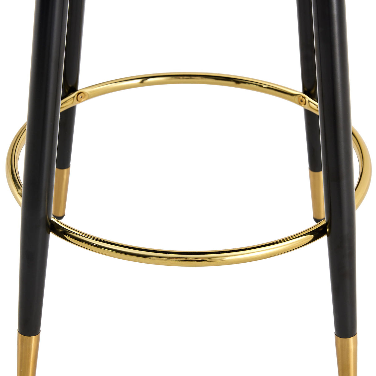 Modern Upholstered 360° Rotatable Bar Chair With Metal Legs For Dining Room (Set of 2)