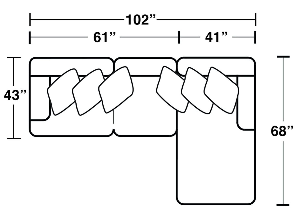 Galaxy - Sectional With Included Accent Pillows