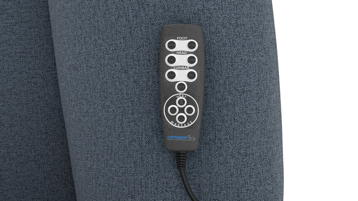 Dreamtime - 48" Power Headrest Power Lay Flat Recliner With CR3 Heat/Massage/Zero Gravity