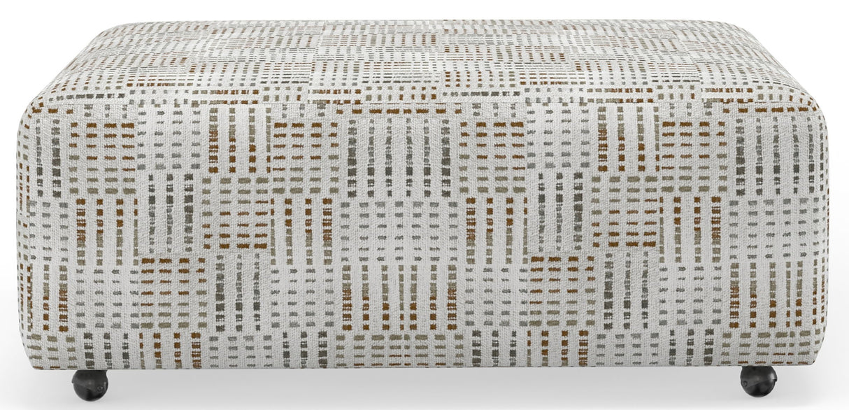 Kellen - Castered Cocktail Ottoman - Morocco