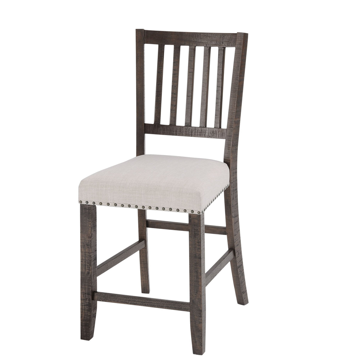 Willow Creek - Slatback Stool (Set of 2) - Distressed Brown / Beige