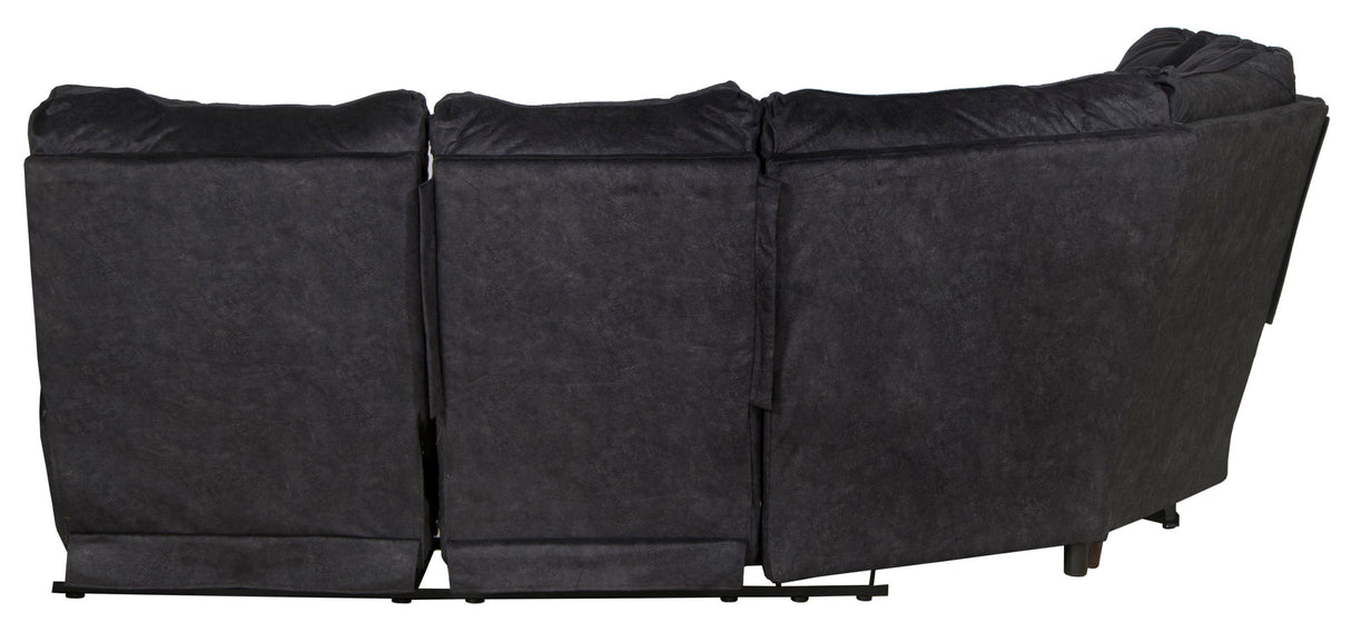 Shane - 2 Piece Reclining Sectional - Smoke