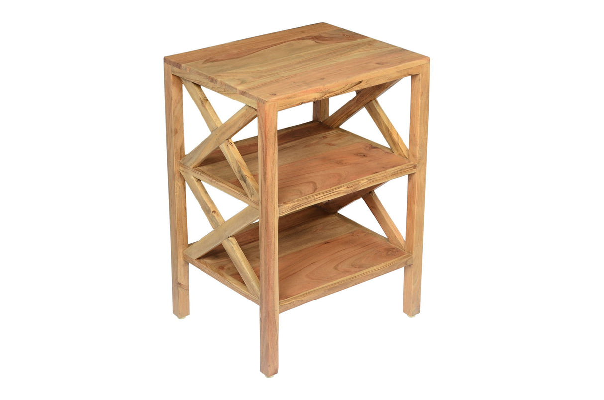 Global Archive - Dylan X Side Accent Table - Natural