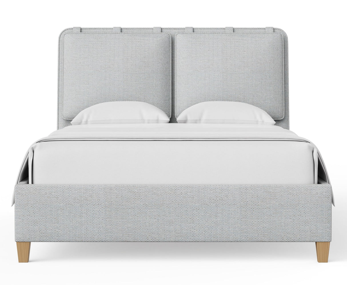 Nordhaven - Upholstered Bed - Nordic Walnut Legs