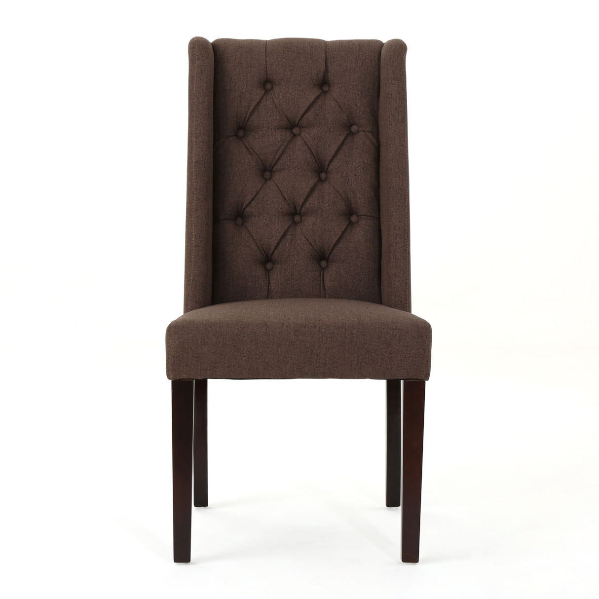 Sophisticated Tufted Dining Chair With High Back Design