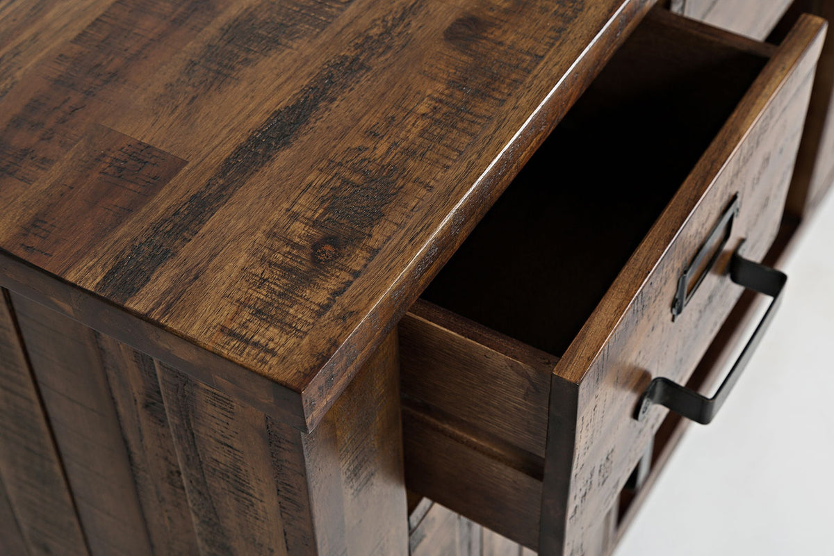 Cannon Valley - 50" Media Console - Distressed Medium Brown