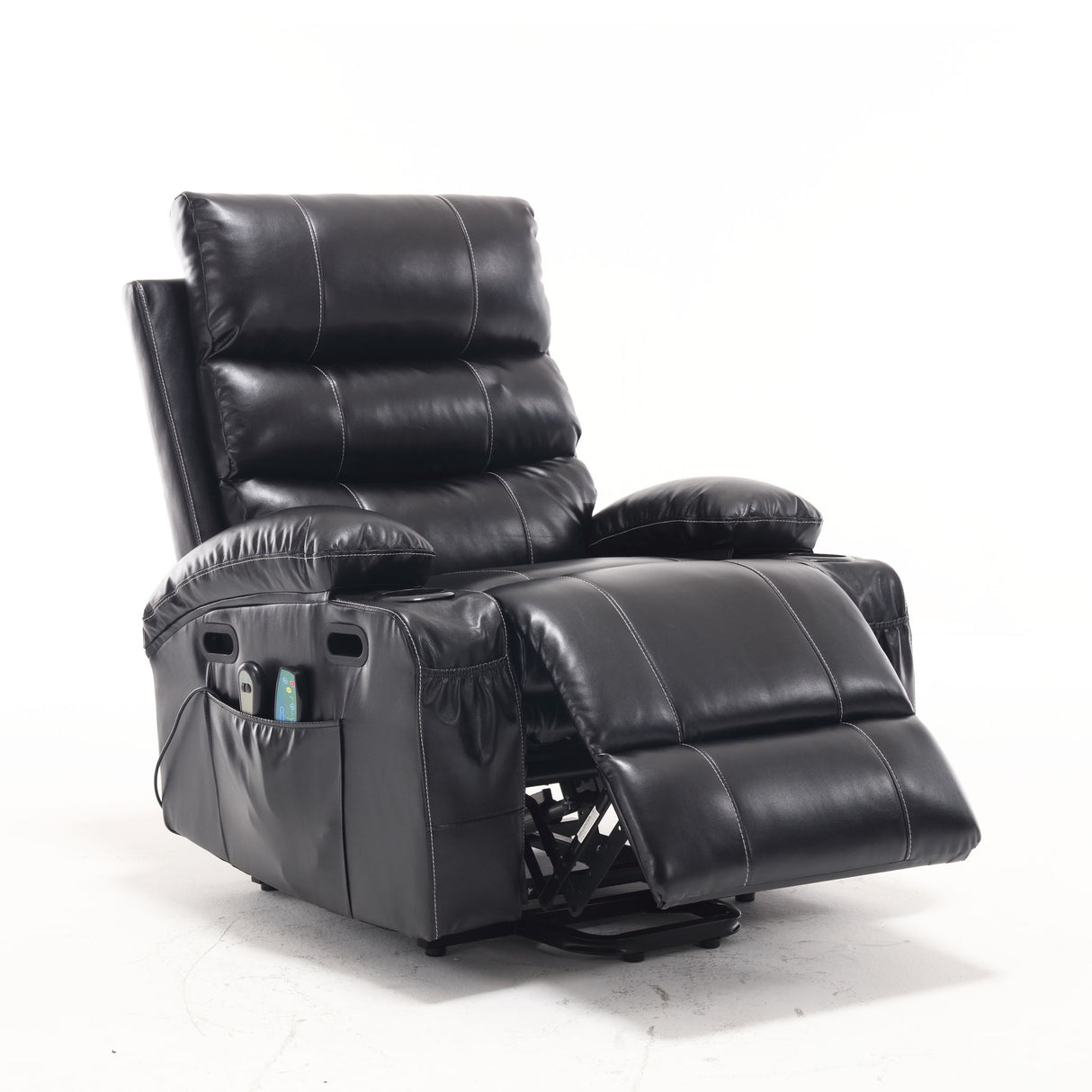 Cozy Electric Power Lift Recliner Chair Sofa For Elderly With Vibration Massage And Lumbar Heat