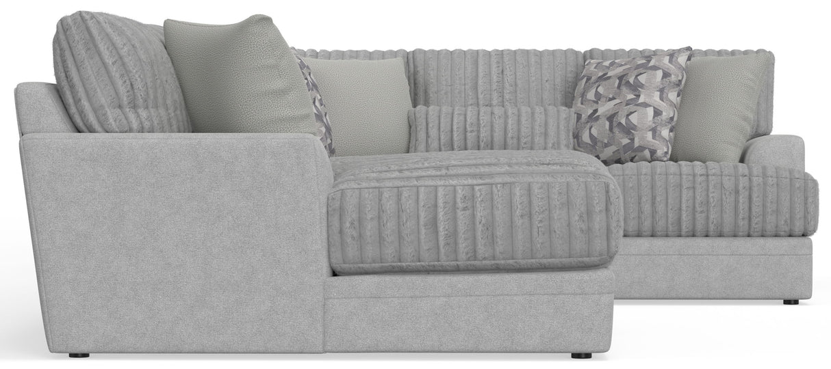 Titan - Sectional With Comfort Coil Seating And Accent Pillows Included
