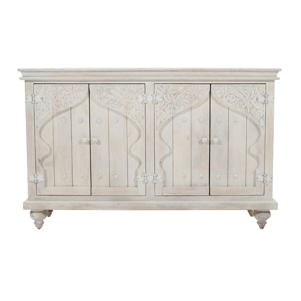 Taj - Accent Cabinet - White Wash