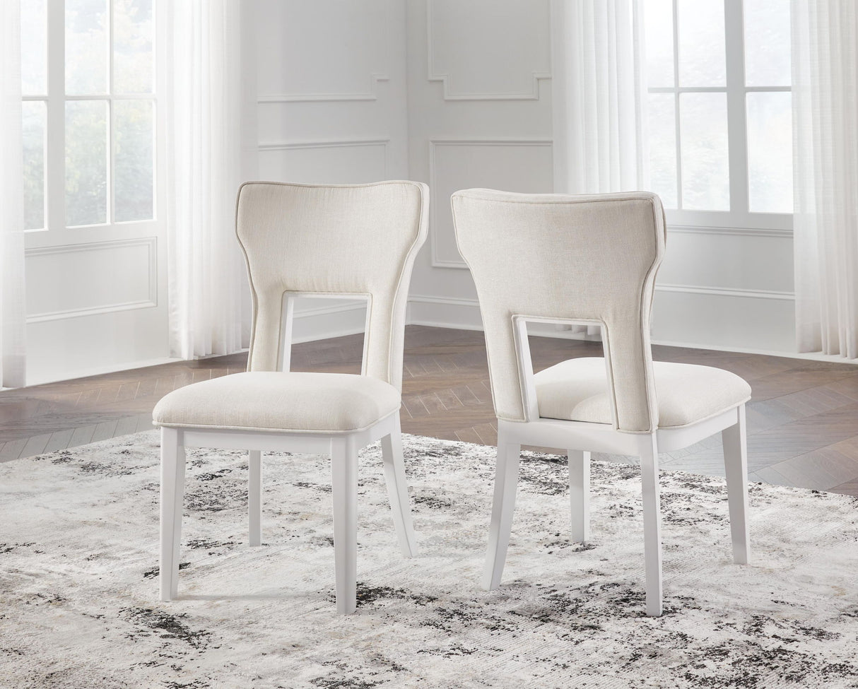 Chalanna - Dining Upholstered Side Chair (Set of 2) - White