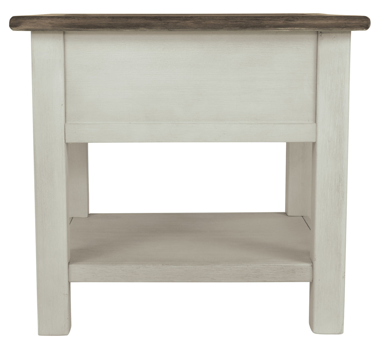 Bolanburg - Rectangular End Table - White / Brown / Beige