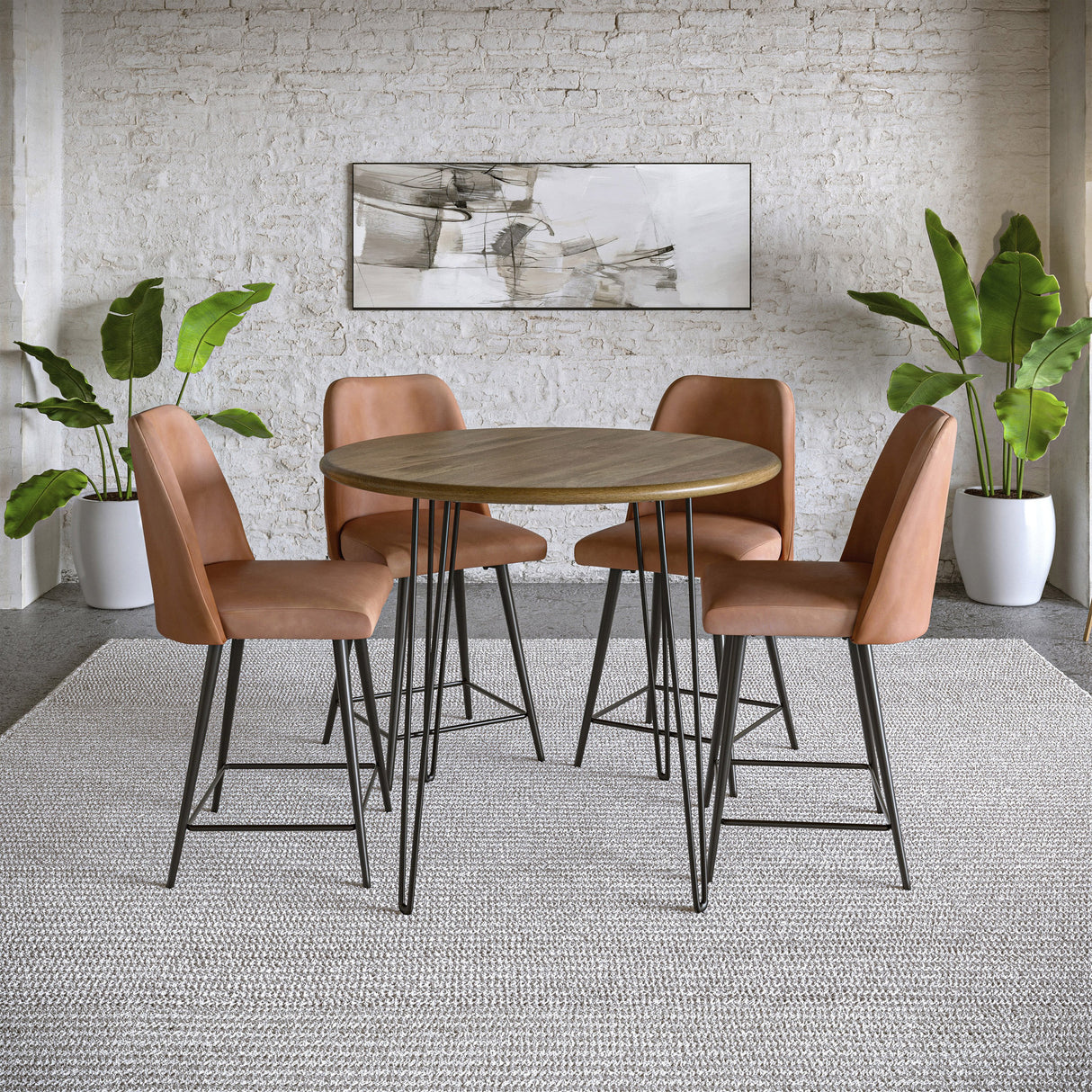 Maddox Upholstered Counter Stool