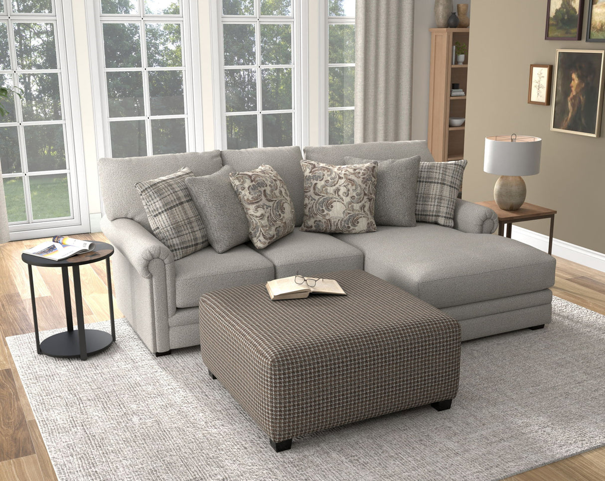 Livingston - Sectional With Comfort Coil Seating, 40" Cocktail Ottoman And Accent Pillows Included