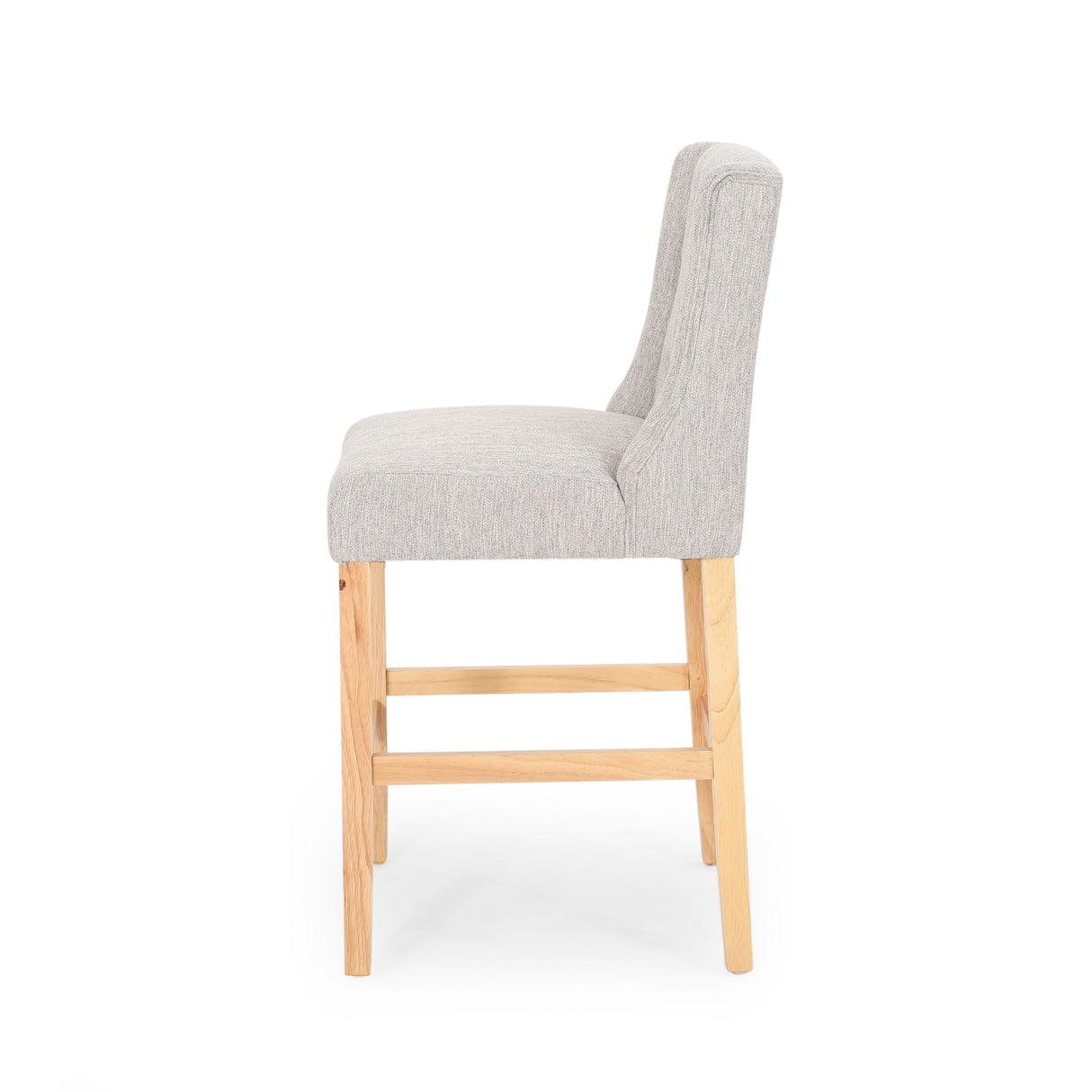 Vienna - Contemporary Fabric Tufted & Wingback Counter Stools (Set of 2)