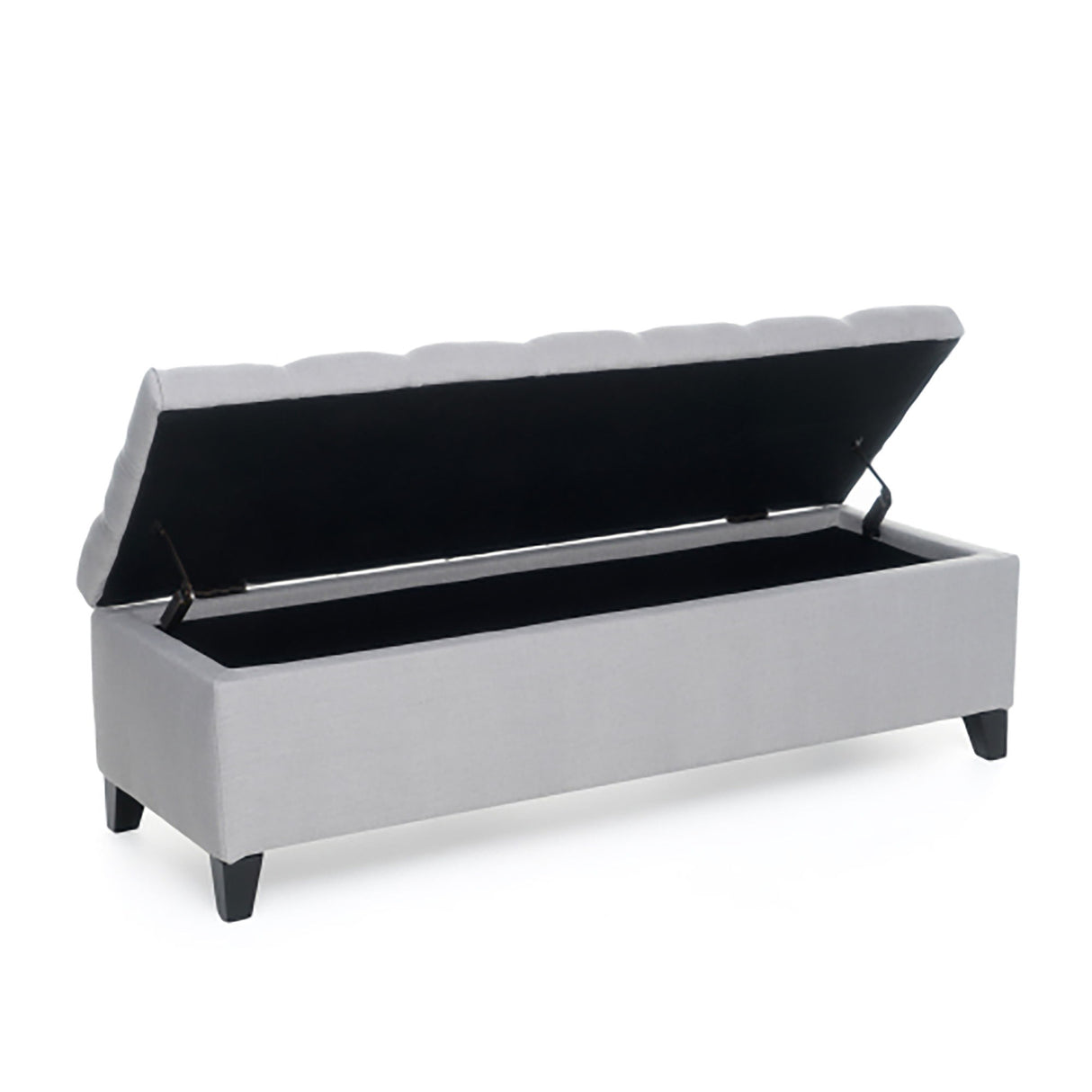 Glouster - Storage Ottoman - Light Gray