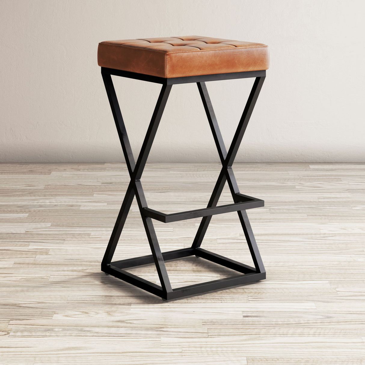Global Archive - Brooks Leather Stool