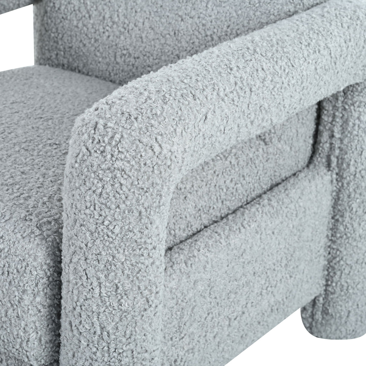 Push Back Recliner Armchair Upholstered Recliner Chair Single Sofa With Adjustable Backrest