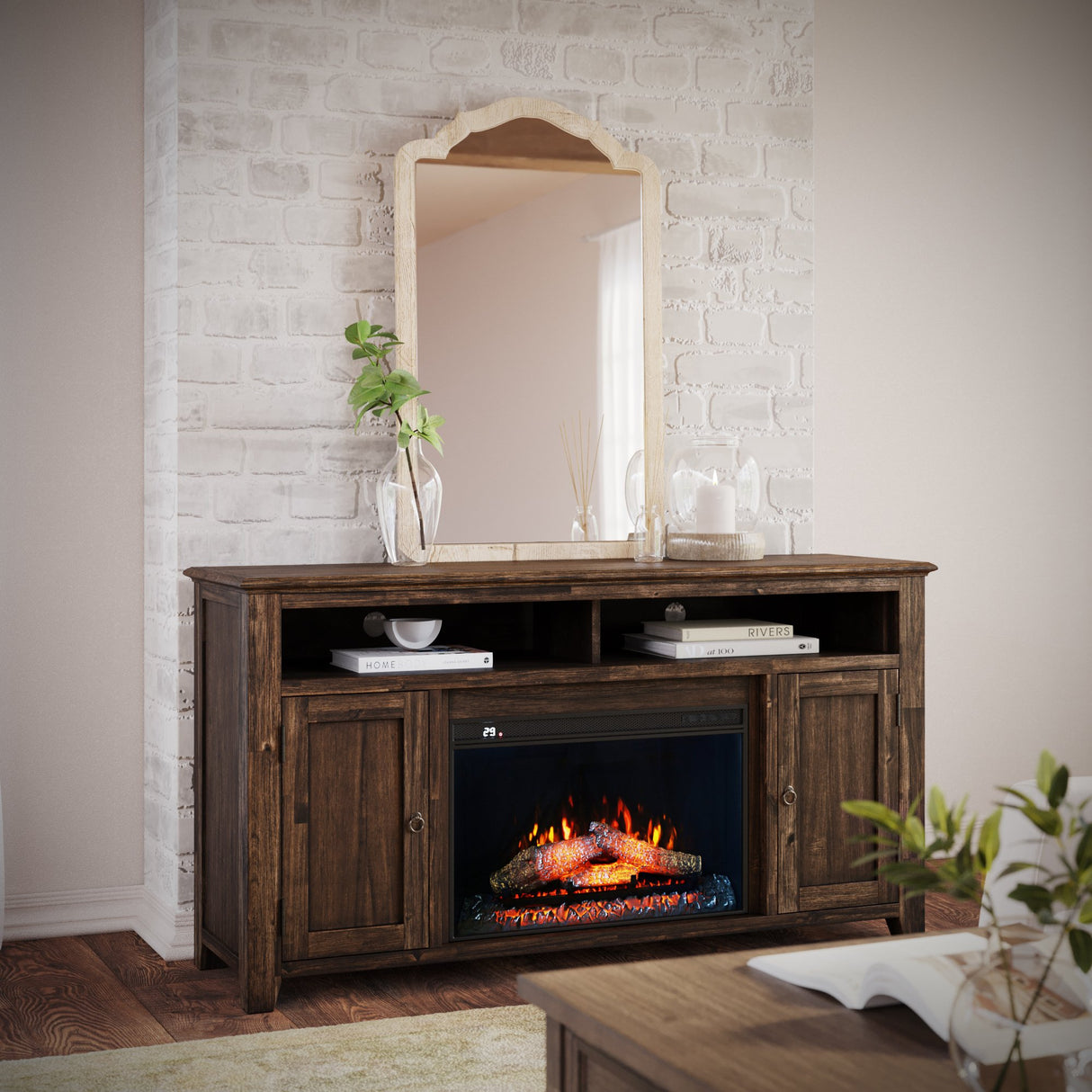 Bakersfield Electric Fireplace Media Console