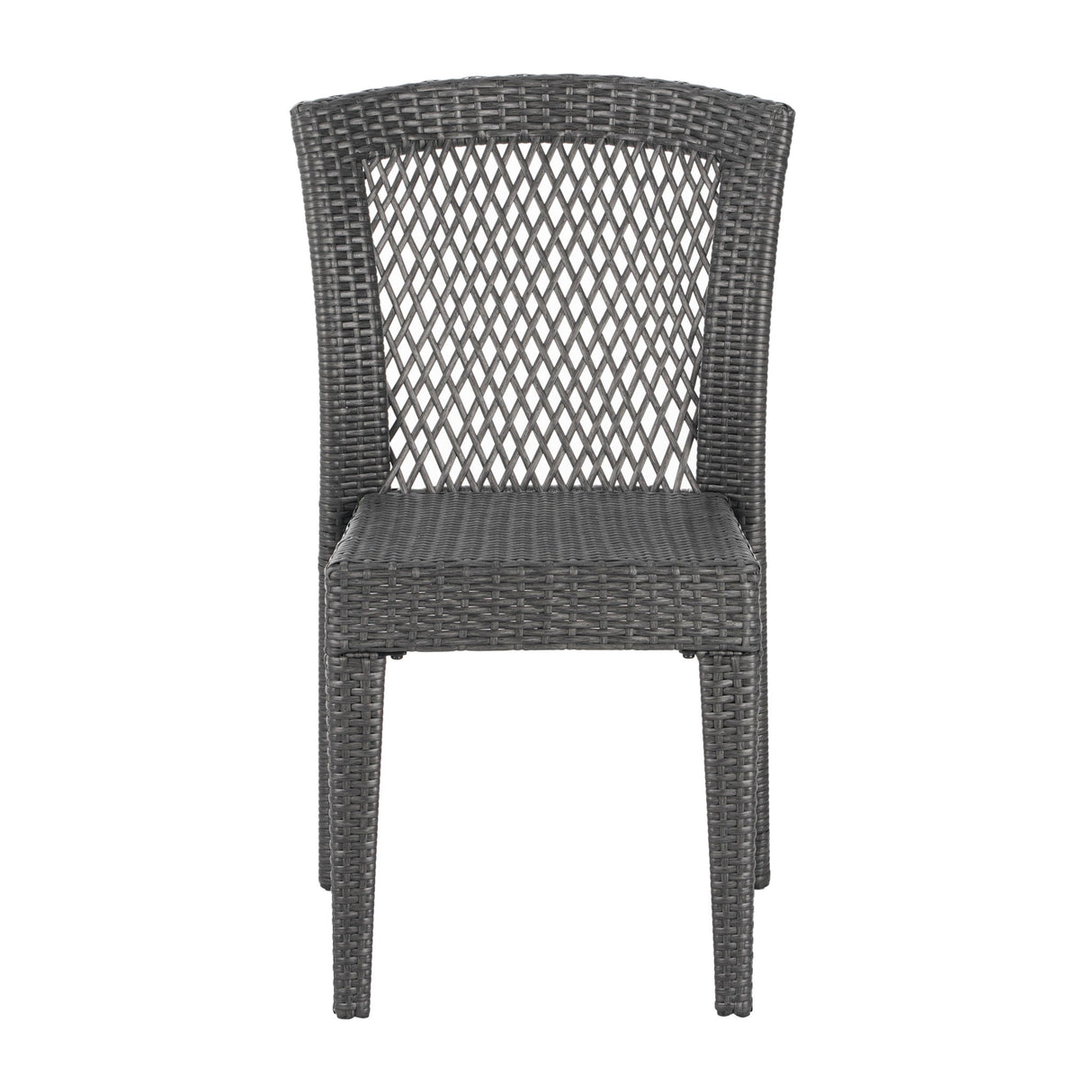 Farley - Stacking Sidechair (Set of 2) With Open Backrests - Gray