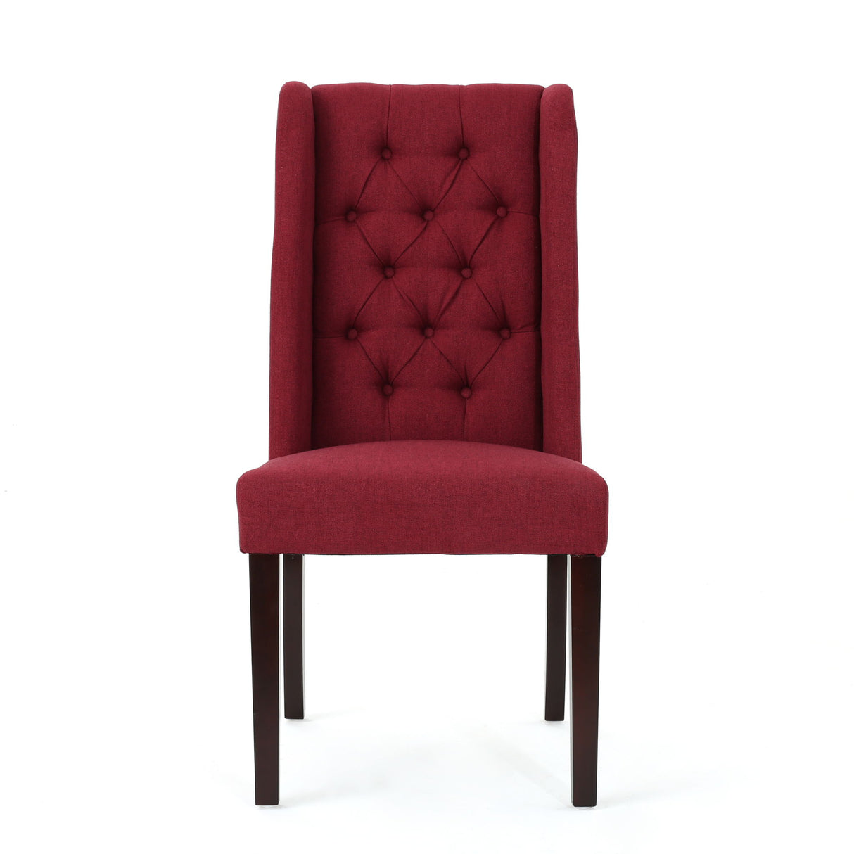 Sophisticated Tufted Dining Chair With High Back Design