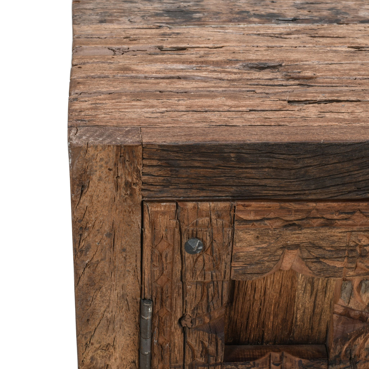 Colton - 4 Drawer Reclaimed Accent Cabinet - Dark Brown